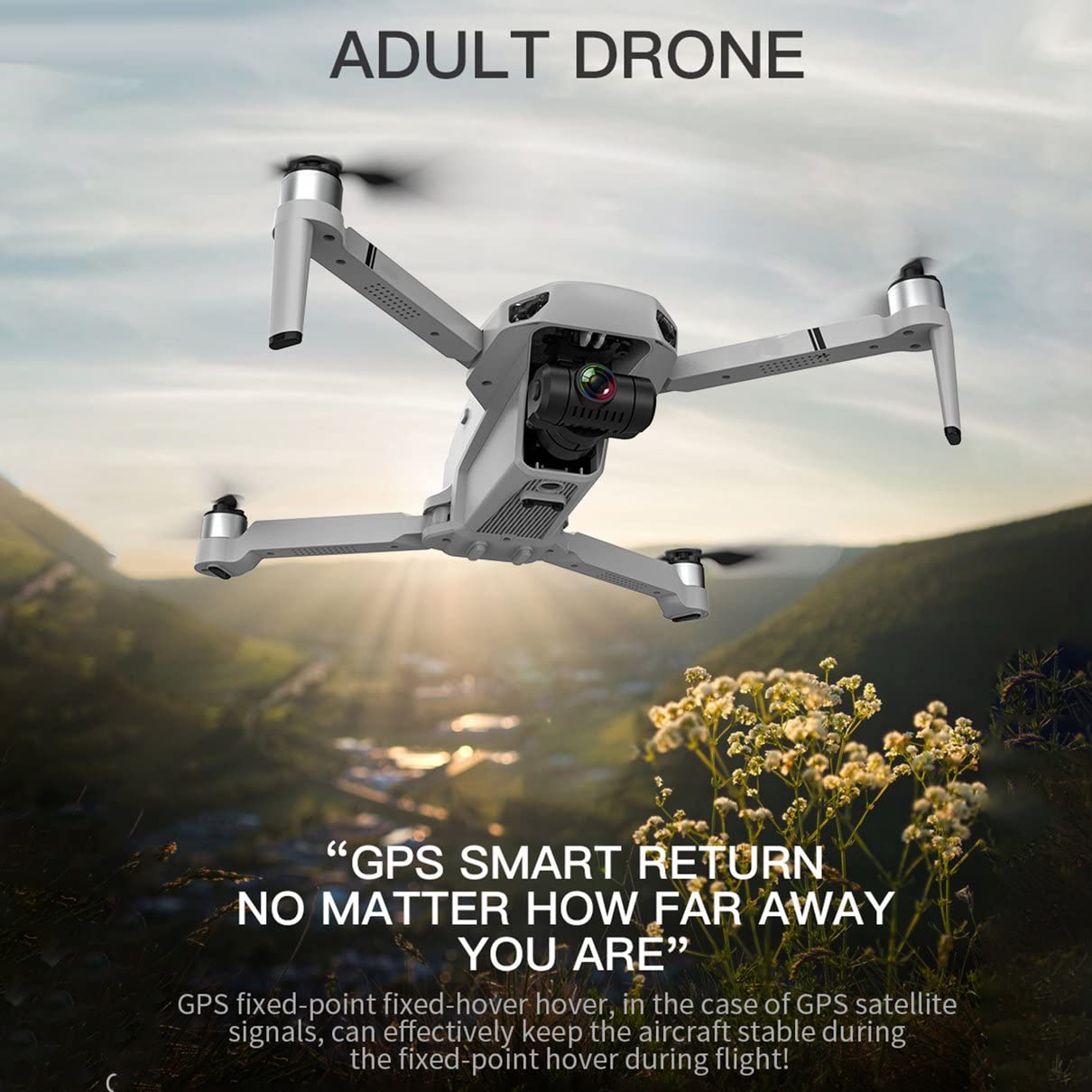Kf102 Gps dobrável 4K Drone câmera 2 eixos Gimbal profissional
